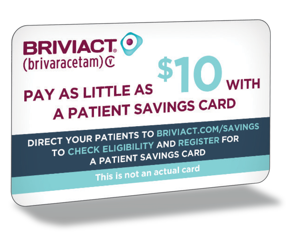 BRIVIACT® patient savings card